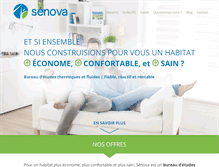 Tablet Screenshot of construction.senova.fr